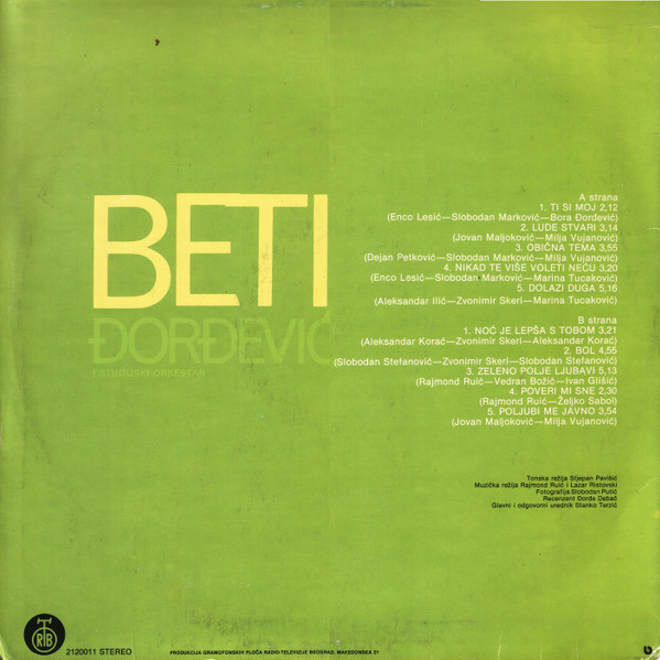 Beti* - Ti Si Moj (LP, Album)