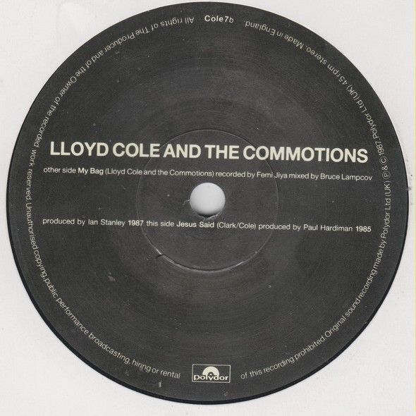 Lloyd Cole And The Commotions* - My Bag (7