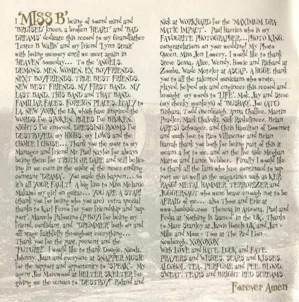 My Ruin - Speak & Destroy (CD, Album, Sli)
