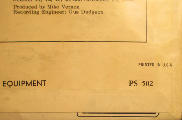 John Mayall And The Bluesbreakers* - A Hard Road (LP, Album, Mon)