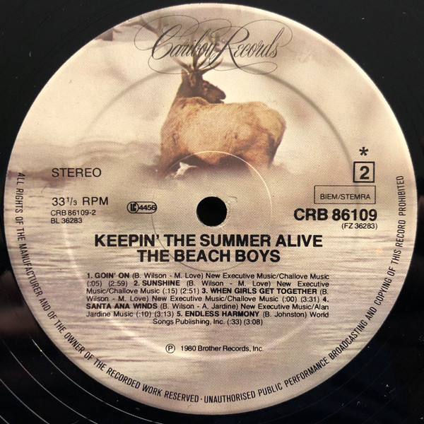 The Beach Boys - Keepin' The Summer Alive (LP, Album)