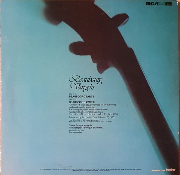 Vangelis - Beaubourg (LP, Album, Gat)