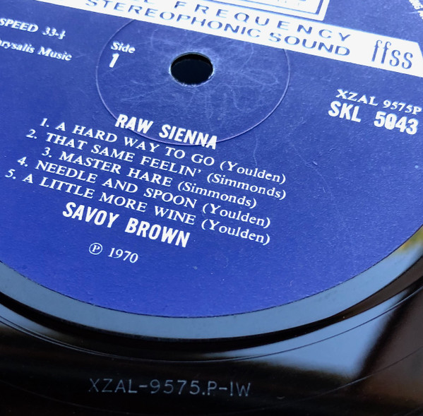 Savoy Brown - Raw Sienna (LP, Album)