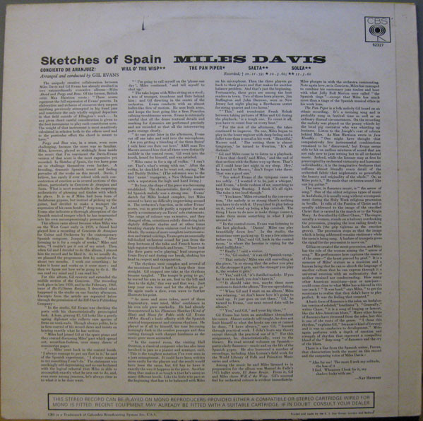 Miles Davis - Sketches Of Spain (LP, Album, RE)