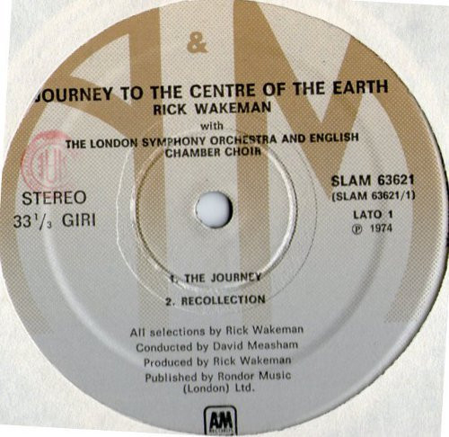 Rick Wakeman - Journey To The Centre Of The Earth (LP, Album, Gat)