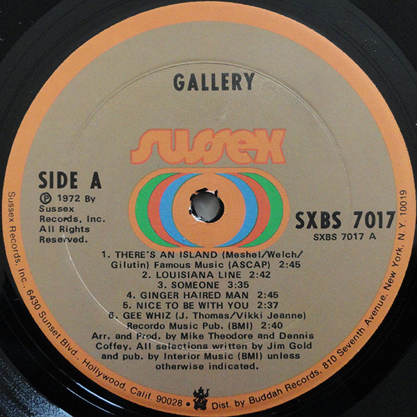 Gallery (2) - Nice To Be With You (LP, Album, Son)