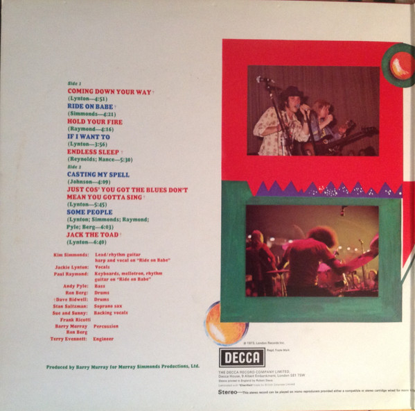 Savoy Brown - Jack The Toad (LP, Album, Gre)