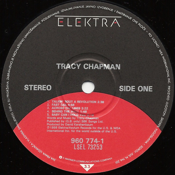 Tracy Chapman - Tracy Chapman (LP, Album)