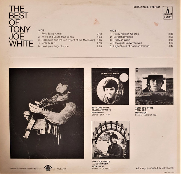 Tony Joe White - The Best Of Tony Joe White (LP, Comp)