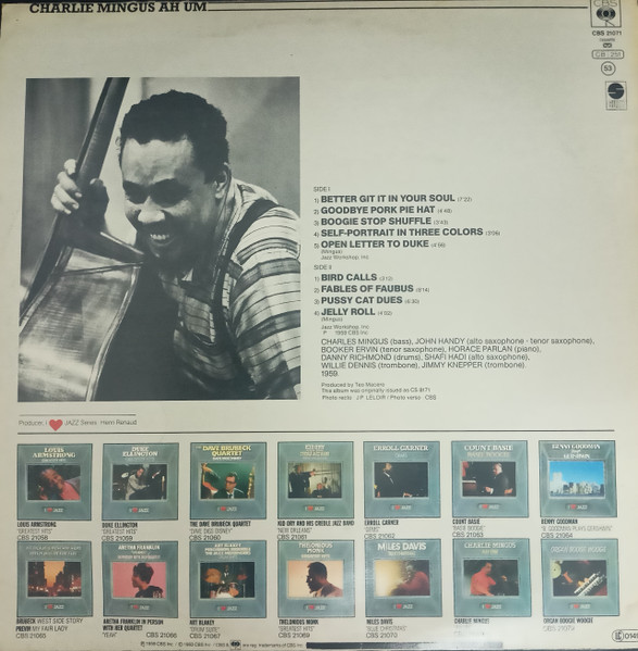 Charlie Mingus* - Ah Um (LP, Album, RE)