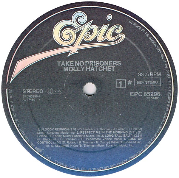 Molly Hatchet - Take No Prisoners (LP, Album)