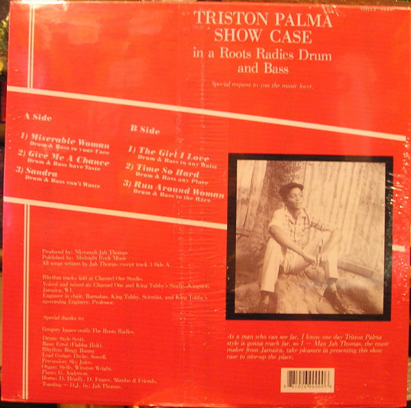 Triston Palma* - Show Case (In A Roots Radics Drum And Bass) (LP, Album, RP)