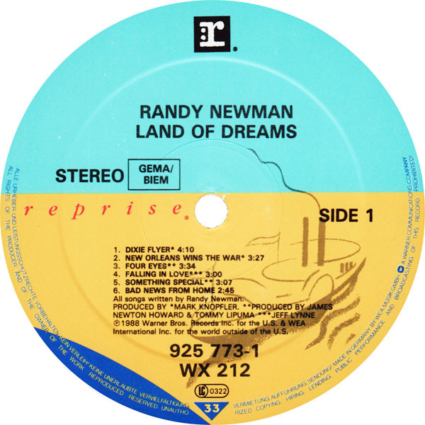 Randy Newman - Land Of Dreams (LP, Album)