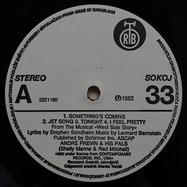 André Previn And His Pals* - West Side Story (LP, Album, RE)