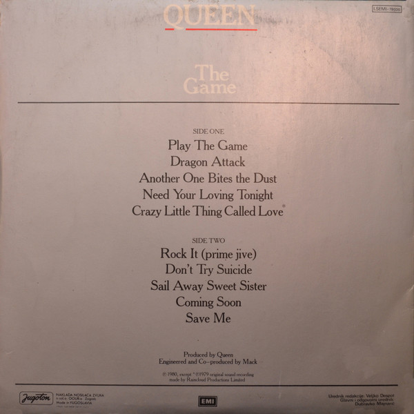 Queen - The Game (LP, Album)