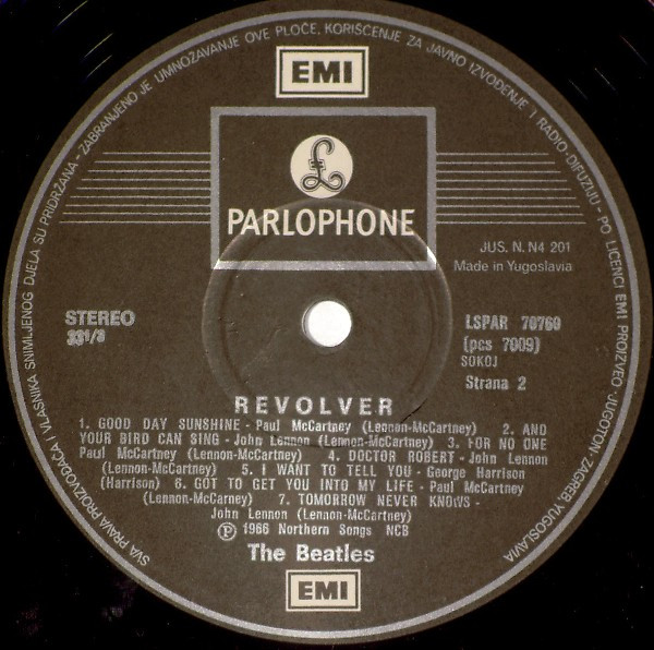 The Beatles - Revolver (LP, Album, RE)