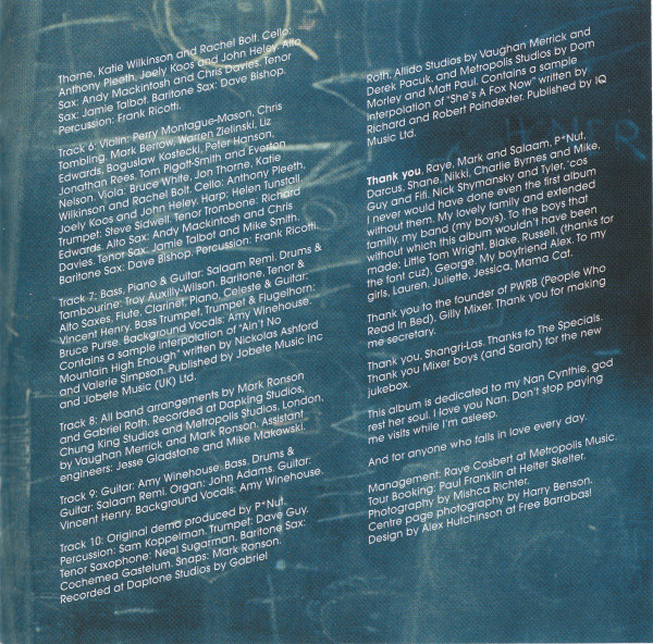Amy Winehouse - Back To Black (CD, Album, Sup)