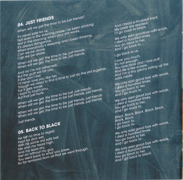 Amy Winehouse - Back To Black (CD, Album, Sup)