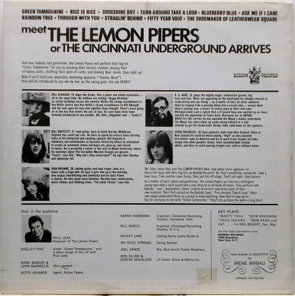 The Lemon Pipers - Green Tambourine (LP, Album)