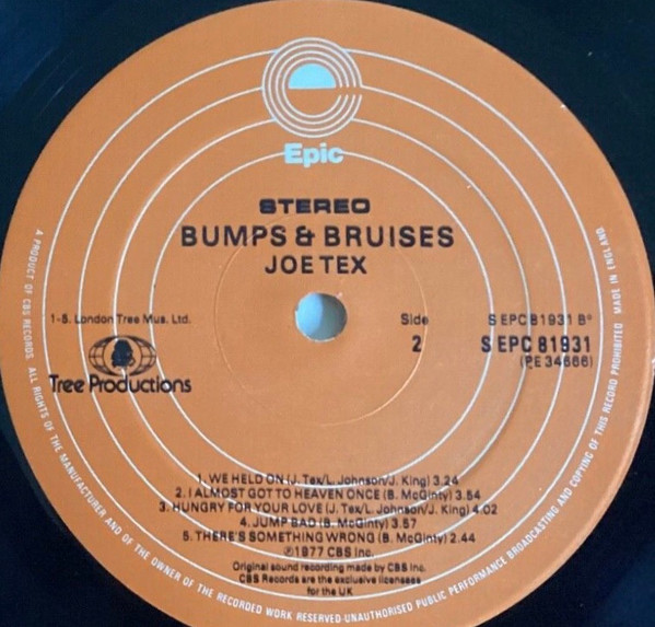 Joe Tex - Bumps & Bruises (LP, Album)