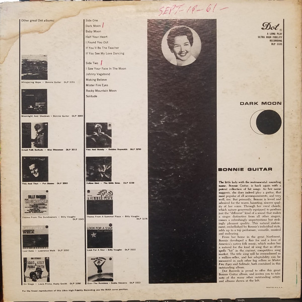 Bonnie Guitar - Dark Moon (LP, Mono)