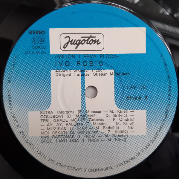 Ivo Robić - Milion I Prva Ploča (LP, Album, RP)