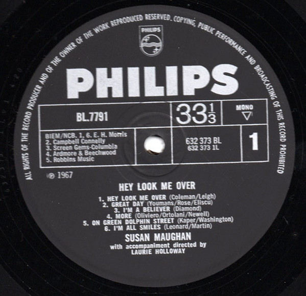 Susan Maughan - Hey Look Me Over (LP, Album)