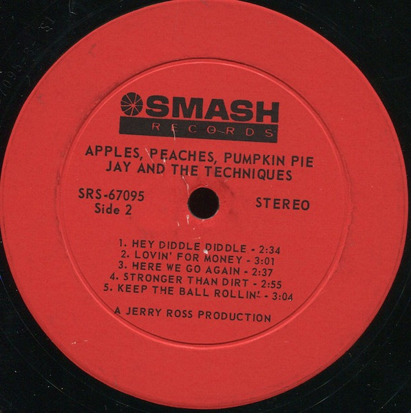 Jay & The Techniques - Apples, Peaches, Pumpkin Pie (LP, Album)