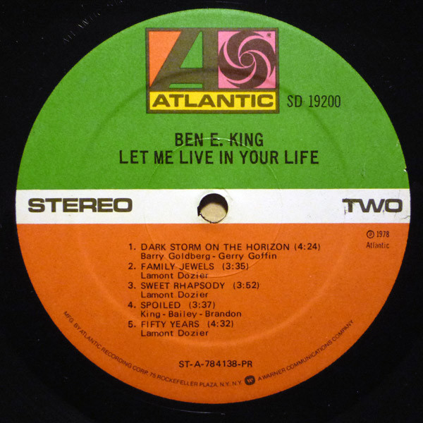 Ben E. King - Let Me Live In Your Life (LP, Album, PR )