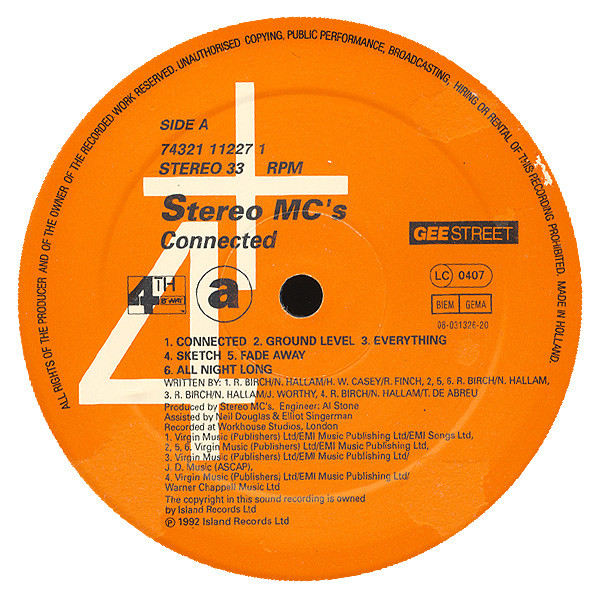 Stereo MC's - Connected (LP, Album)