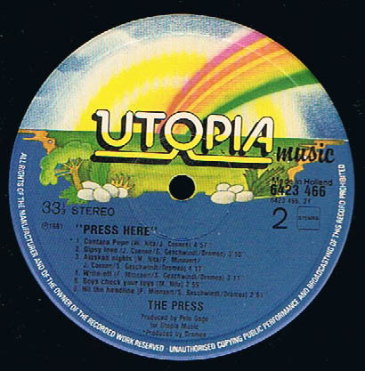 The Press (3) - Press Here (LP, Album)