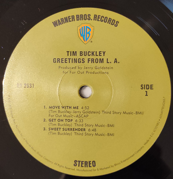 Tim Buckley - Greetings From L.A. (LP, Album, RP, Gat)