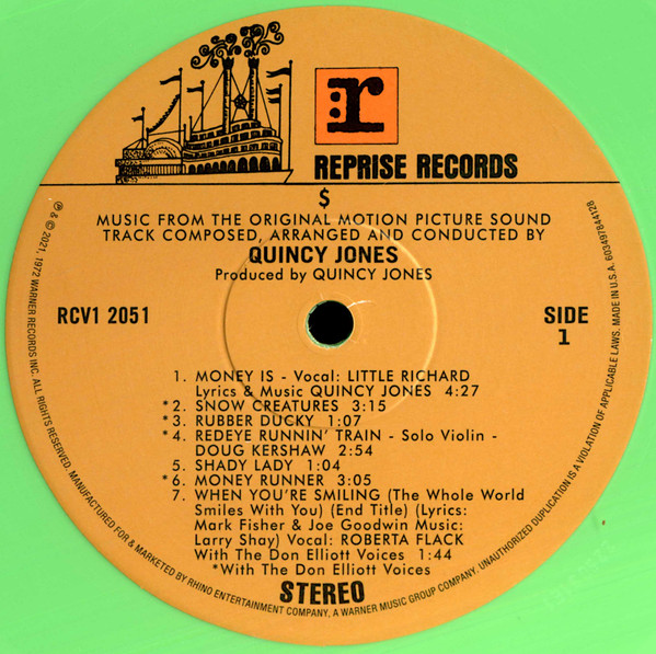 Quincy Jones - $ (Music From The Original Motion Picture Sound Track) (LP, Album, Ltd, RE, Gre)