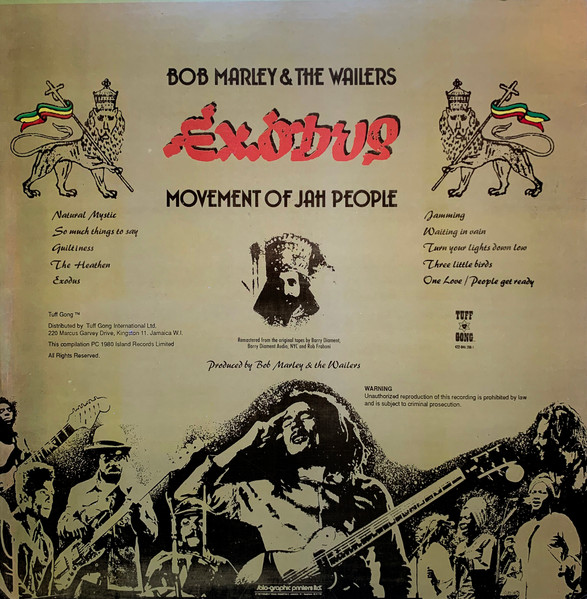 Bob Marley & The Wailers - Exodus (LP, Album)