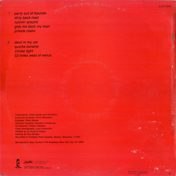 The B-52's - Wild Planet (LP, Album)