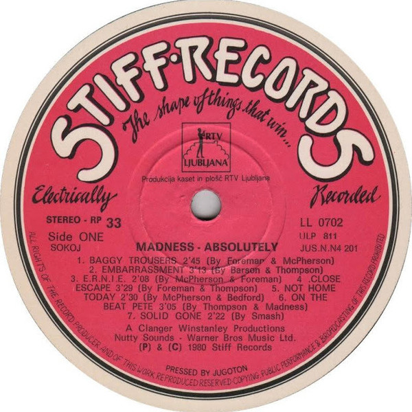Madness - Absolutely (LP, Album)