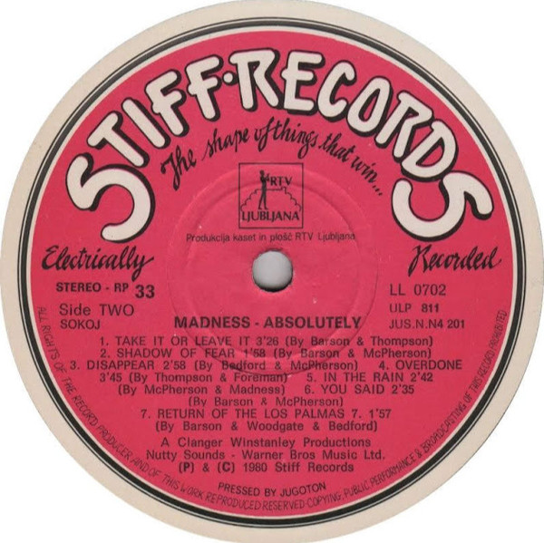 Madness - Absolutely (LP, Album)