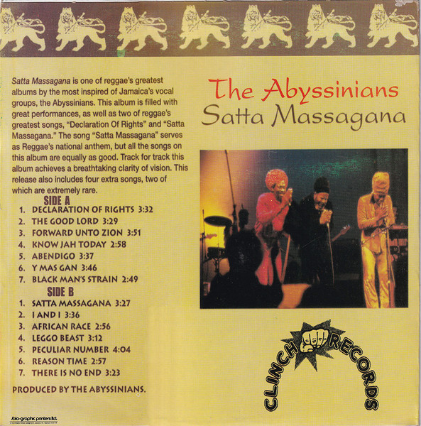The Abyssinians - Satta Massagana (LP, Album, RP)