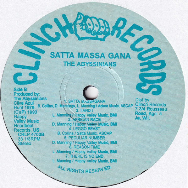 The Abyssinians - Satta Massagana (LP, Album, RP)