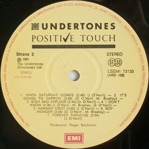 The Undertones - Positive Touch (LP, Album)