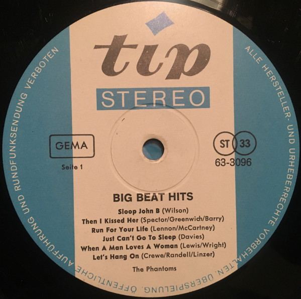 The Phantoms (10) - Big Beat Hits (LP)