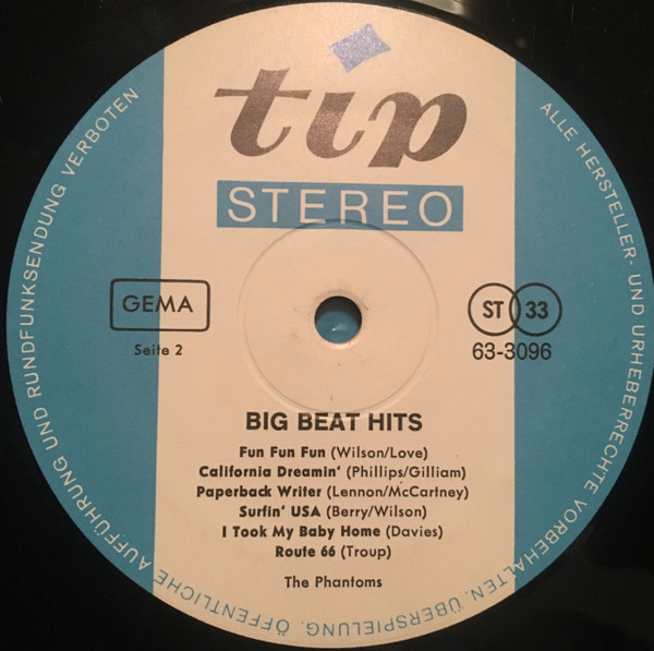 The Phantoms (10) - Big Beat Hits (LP)