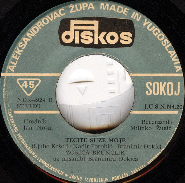 Zorica Brunclik - Da Li Si Sada Još Onako Lep / Tecite Suze Moje (7