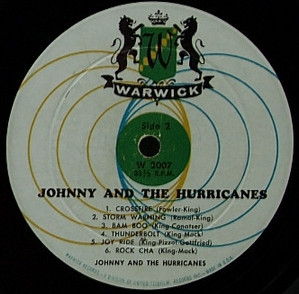 Johnny And The Hurricanes - Johnny And The Hurricanes Featuring Red River Rock (LP, Album, Mono)