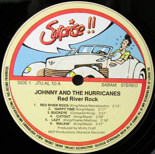 Johnny And The Hurricanes - Red River Rock (LP, Album, RE)