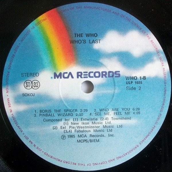 The Who - Who's Last (2xLP, Album)