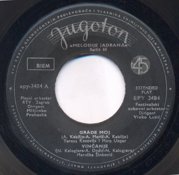 Various - Melodije Jadrana - Split 65 - Ploča: 1  (7