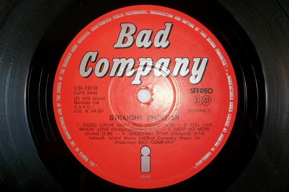 Bad Company (3) - Straight Shooter (LP, Album)