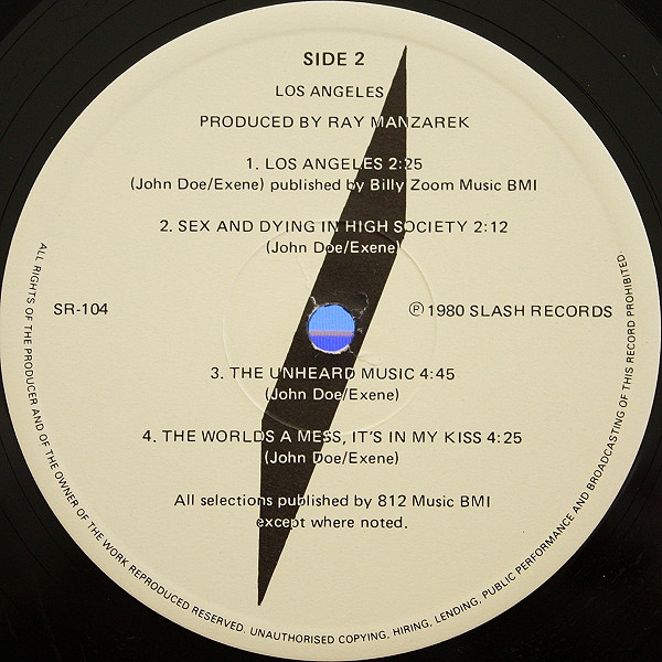 X (5) - Los Angeles (LP, Album)