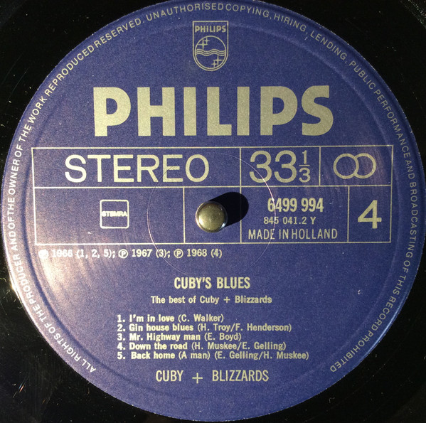 Cuby + Blizzards - Cuby's Blues (The Best Of Cuby+Blizzards) (2xLP, Comp, RE)